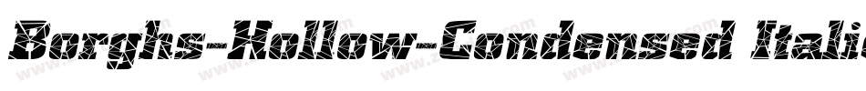 Borghs-Hollow-Condensed Italic字体转换